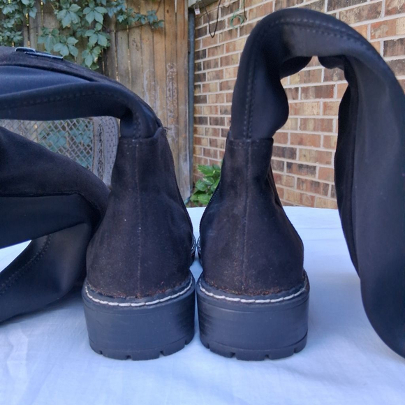 Women's Esprit Black Over the Knee Boots Size 6.5 ECU - Picture 6 of 11